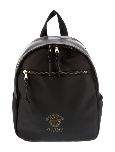 versace backpack black|Versace free backpack.